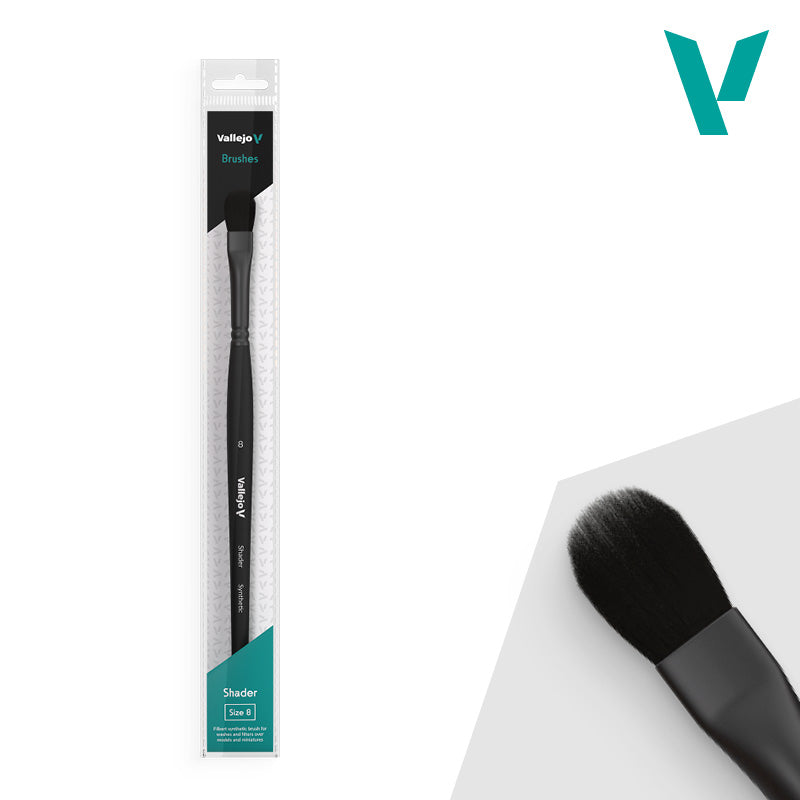 Vallejo: Brush Shader Filbert Shader Flat Synthetic No. 8