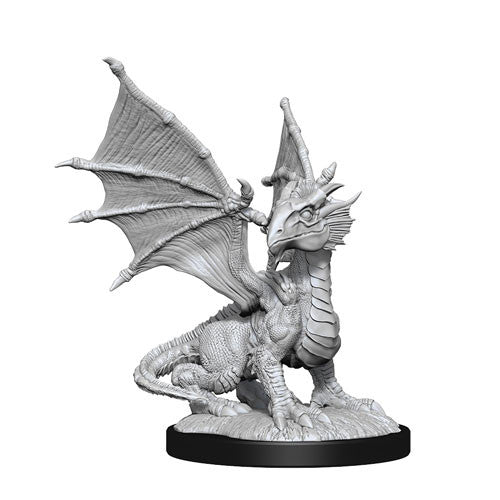 D&D: Nolzur's Marvelous Miniatures Silver Dragon Wyrmling & Female Halfling