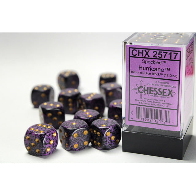 Chessex: Speckled 16mm D6 Hurricane (x12)