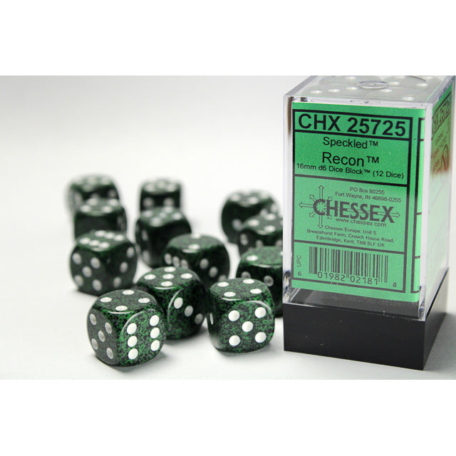Chessex: Speckled 16mm D6 Recon (x12)