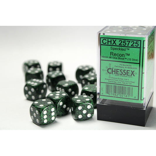 Chessex: Speckled 16mm D6 Recon (x12)
