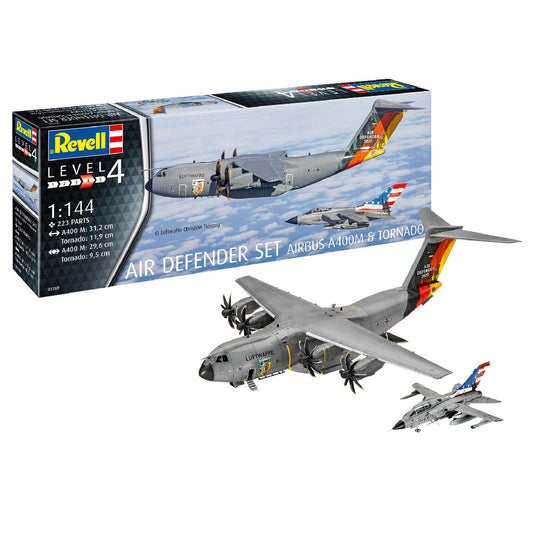 Revell: 1/144 Air Defender Set Airbus A400M & Tornado