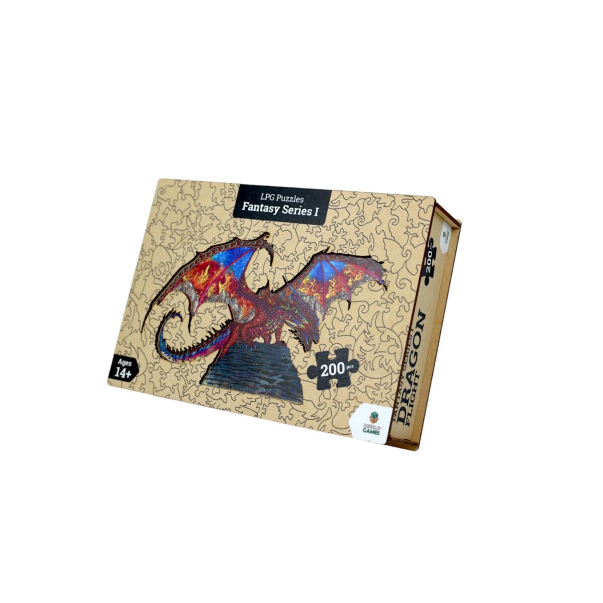 LPG Puzzles: Wooden Fantasy Dragon Flight