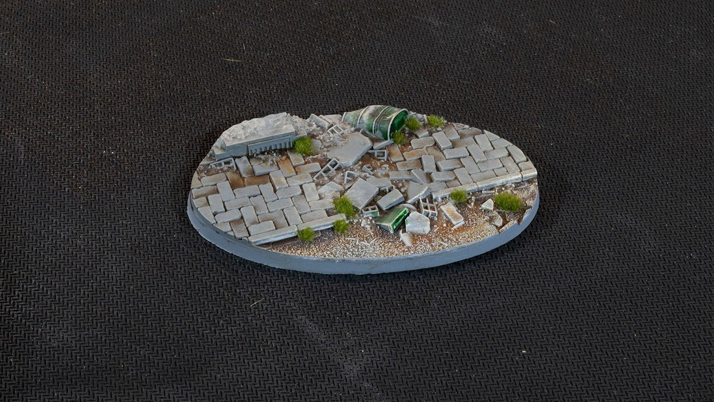 Gamers Grass: Bases Urban Warfare Oval 90mm (x2)