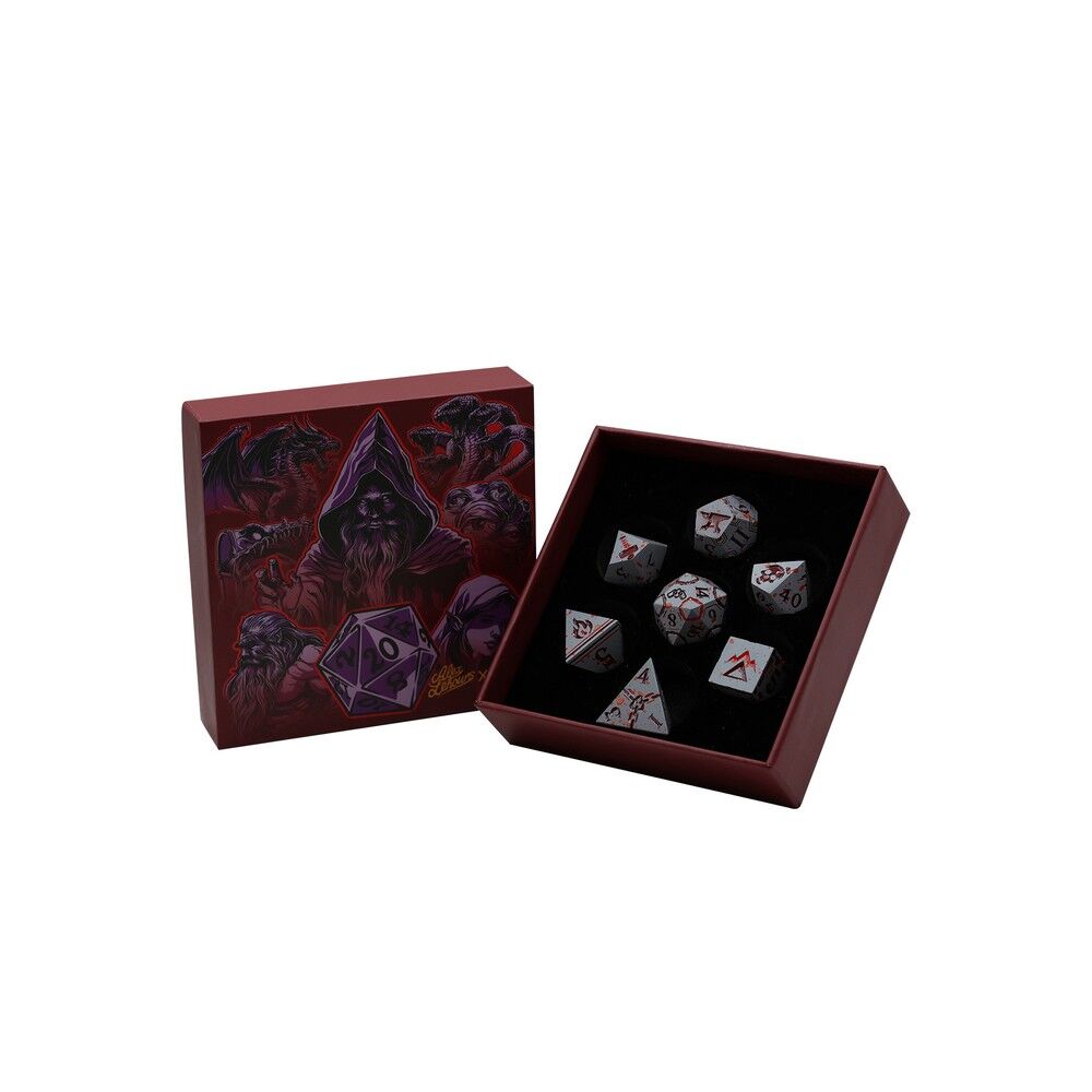 LPG Dice: Warrior RPG Set Bloodied Metal