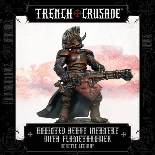 Trench Crusade: Anointed Heavy Infantry (Flamethrower) by Pluto Minis