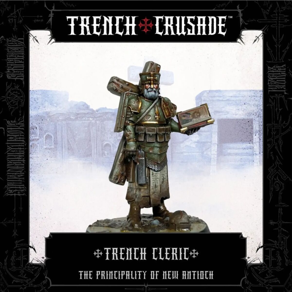Trench Crusade: Trench Cleric (Book/Pistol) by Pluto Minis