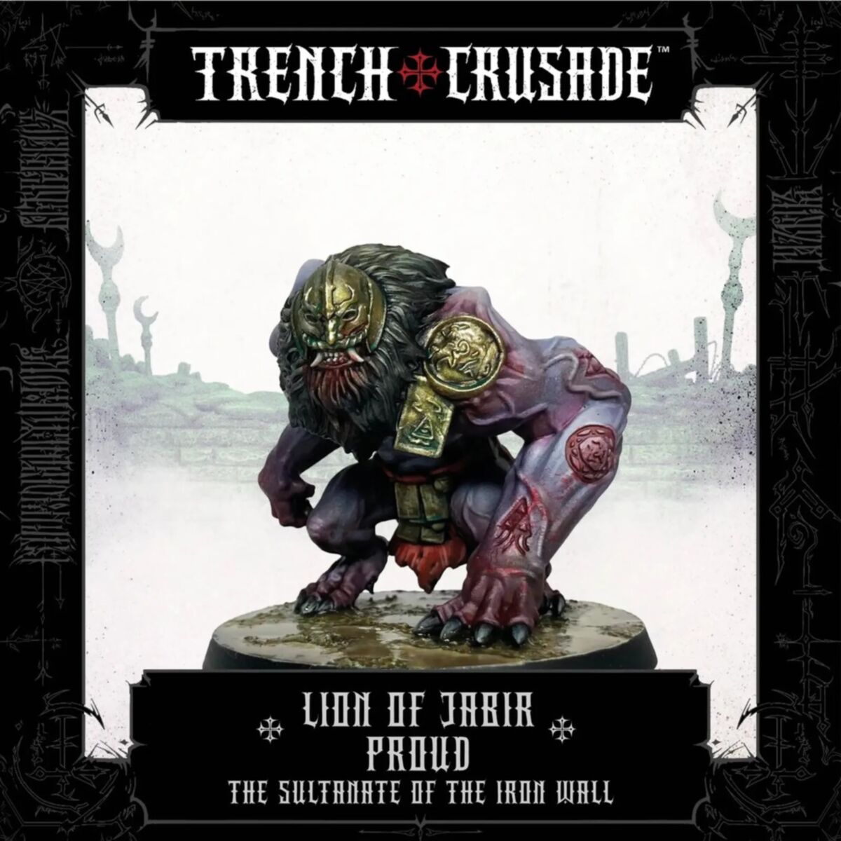 Trench Crusade: Lion of Jabir (Standing) by Pluto Minis