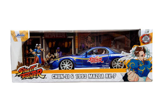 Jada: 1/24 Street Fighter 1993 Mazda RX-7 with Chun-Li