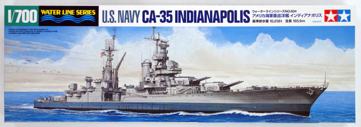 Tamiya: 1/700 US Navy CA-35 Indianapolis 31804