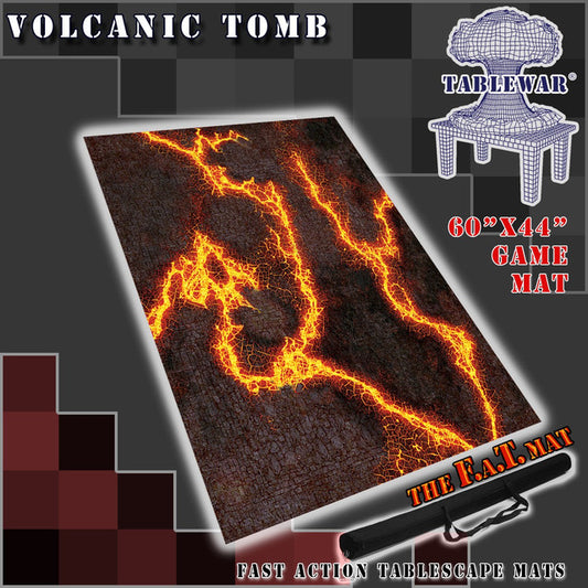 The F.A.T. Mat: 60x44" Volcanic Tomb Gaming Mat