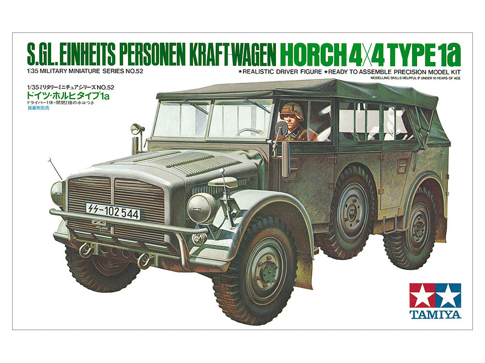 Tamiya: 1/35 S.GL. Einheits Personen Kraftwagen Horch 4x4 Type 1a 35052