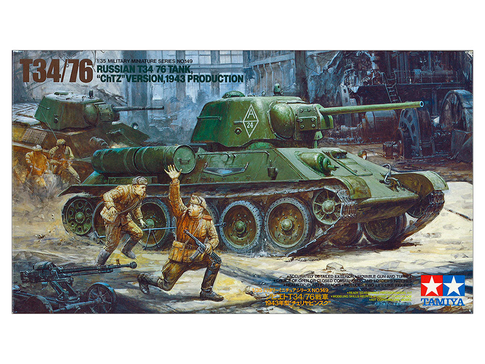 Tamiya: 1/35 Russian T34/76 Tank ChTZ Version 1943 Production 35149
