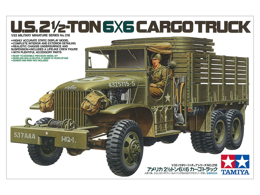 Tamiya: 1/35 US 2 1/2ton 6x6 Cargo Truck 35218