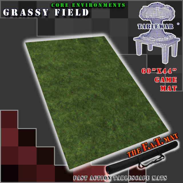 The F.A.T. Mat: 60x44" Grassy Field Gaming Mat