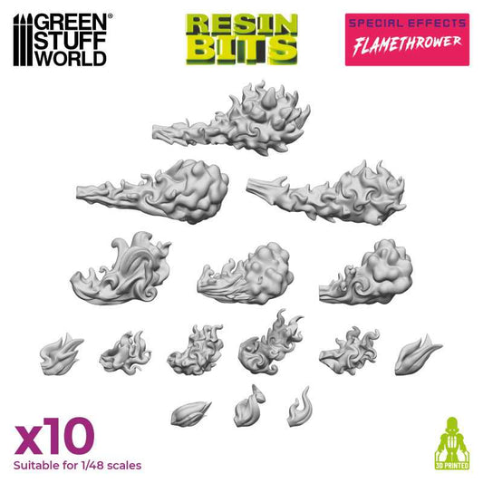 Green Stuff World: Resin Bits - 1/48 Flamethrower Effect