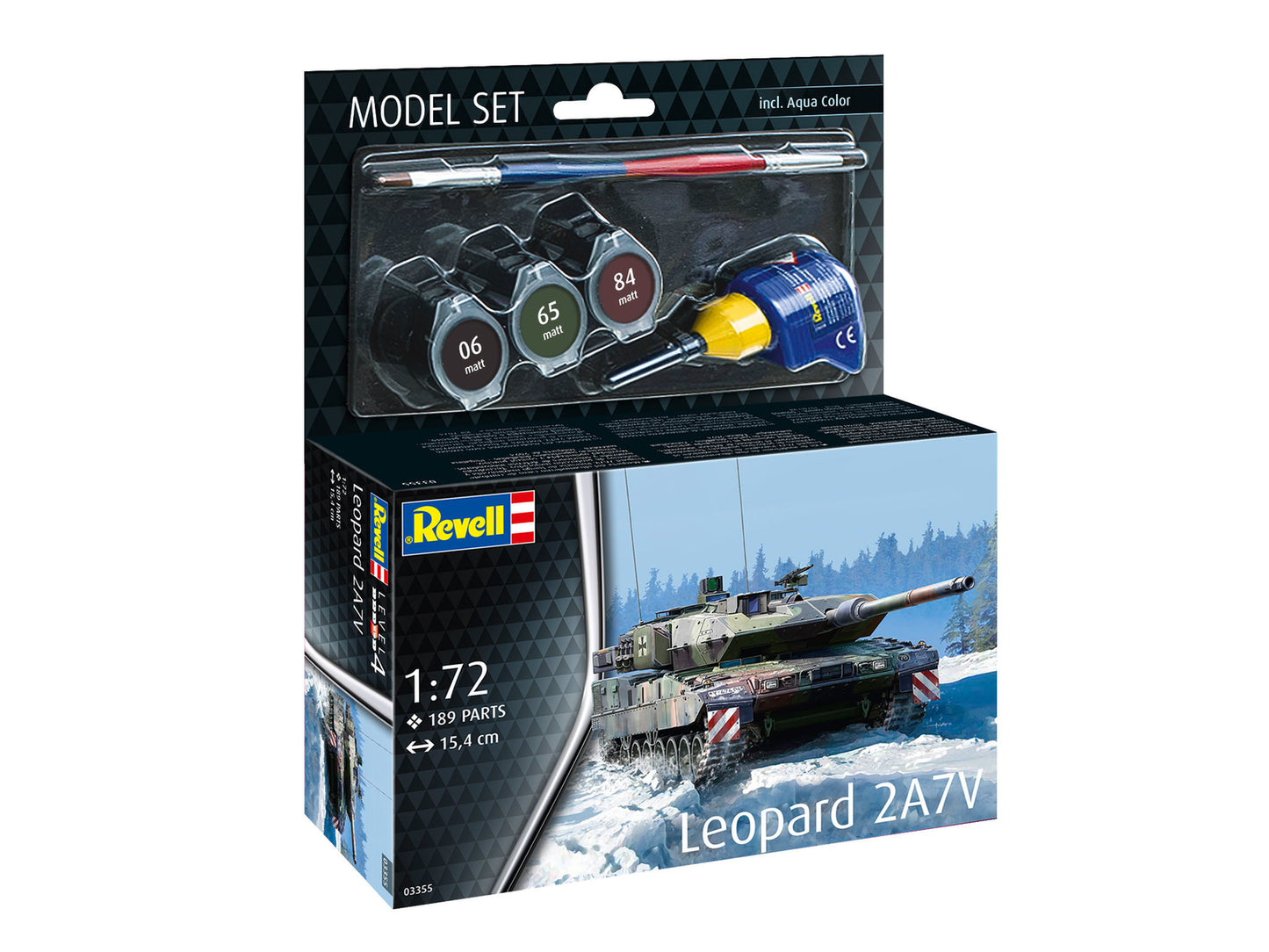 Revell: 1/72 Model Set Leopard 2A7V 63355