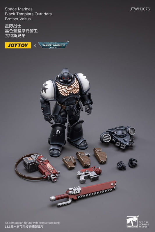 JoyToy: Warhammer 40k Black Templars Outriders Brother Valtus