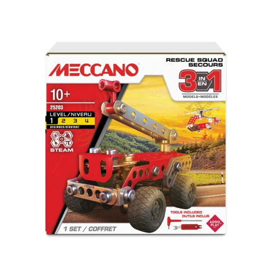 Meccano: 3in1 Multi Model Set Rescue Squad