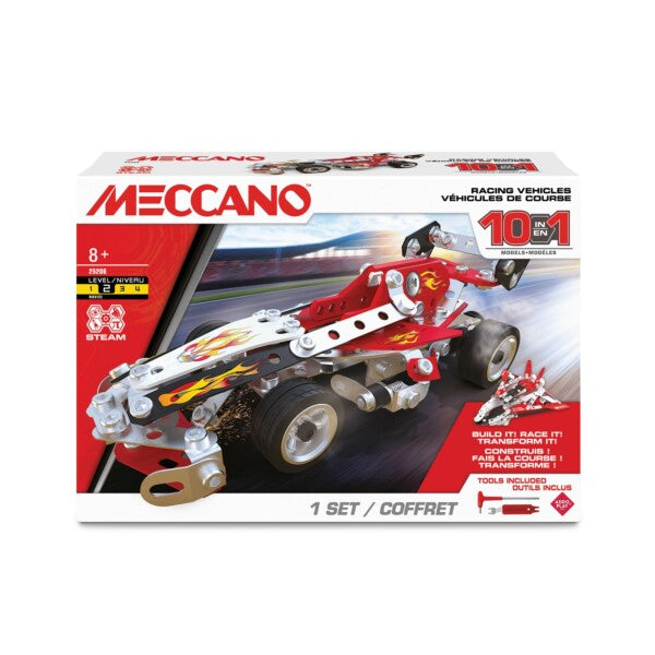 Meccano: 10in1 Multi Model Set Racing Vehicles