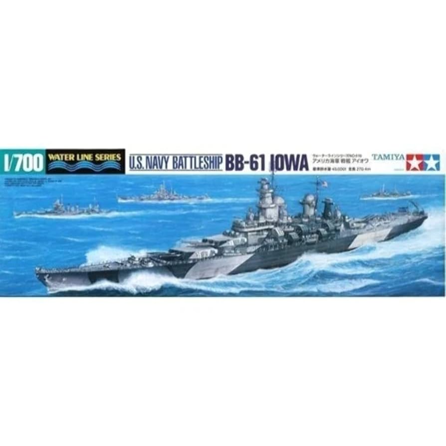 Tamiya: 1/700 US Navy Battleship BB-61 Iowa 31616