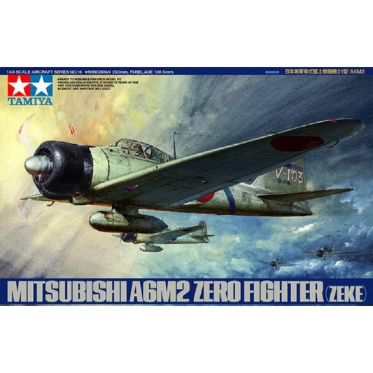 Tamiya: 1/48 Mitsubishi A6M2 Zero Fighter Zeke 61016