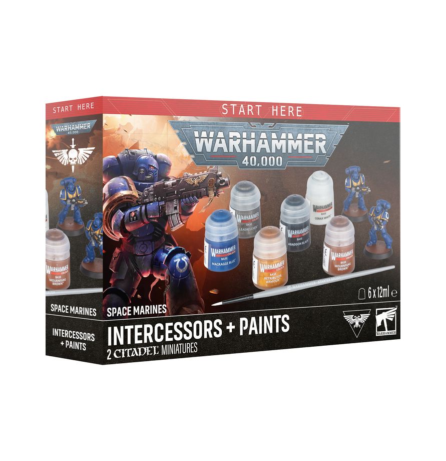 Warhammer 40k: Space Marines Intercessors + Paints 2026