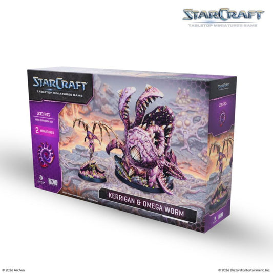 Starcraft Miniatures Game: Zerg Kerrigan & Omega Worm