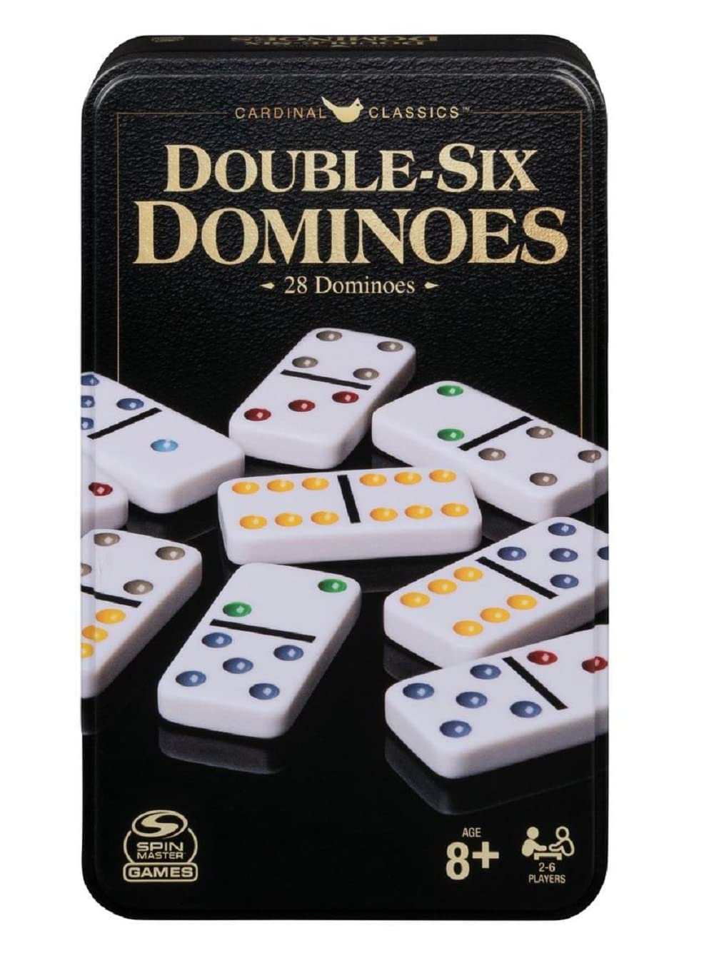 Cardinal Classics: Dominoes Double 6 In Tin