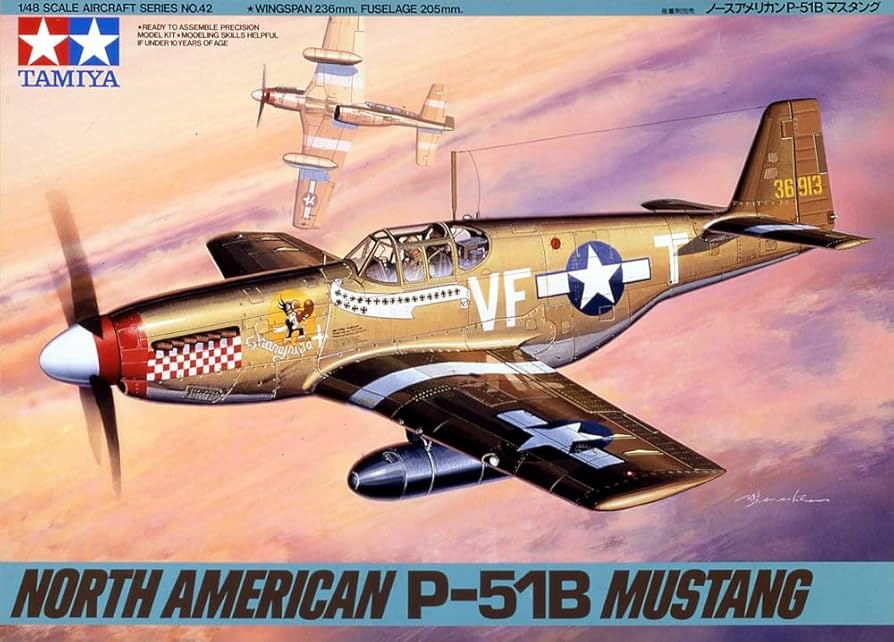 Tamiya: 1/48 North American P-51B Mustang 61042