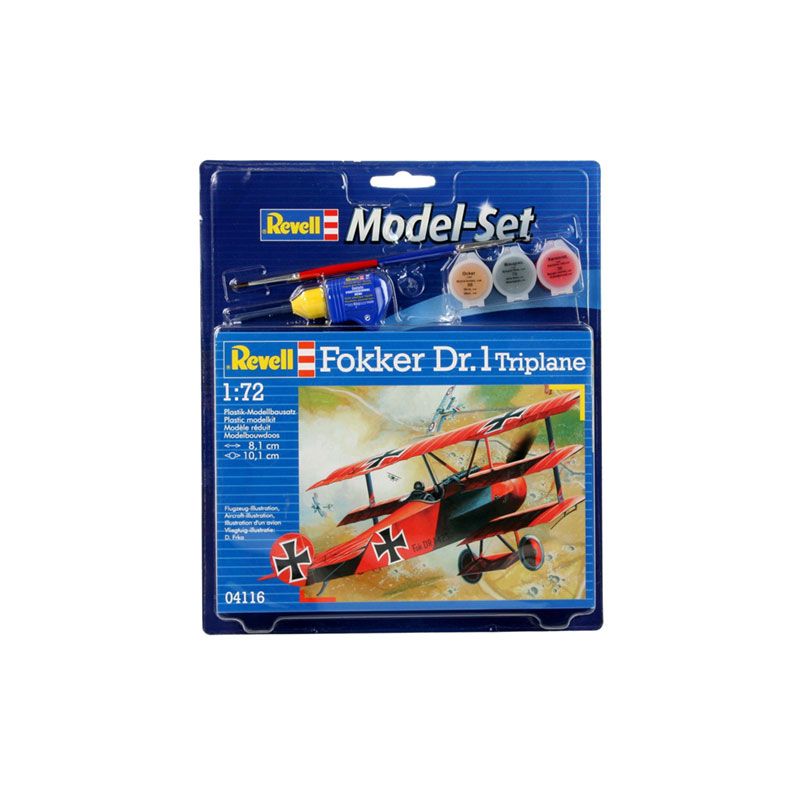 Revell: 1/72 Model Set Fokker Dr.1 Triplane 64116
