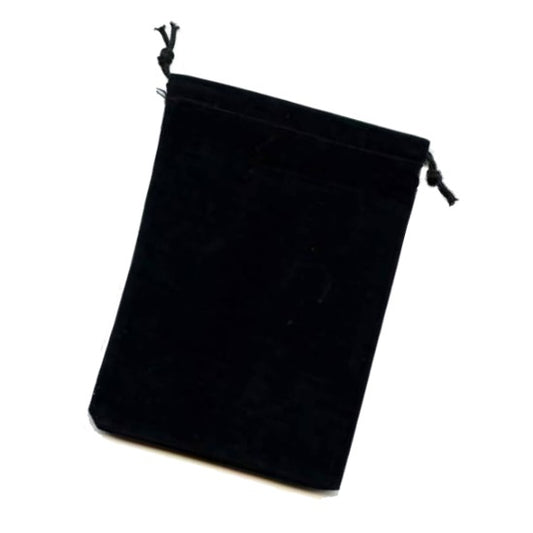 Chessex: Dice Bag Suedecloth (L) Black 5" x 7 1/2