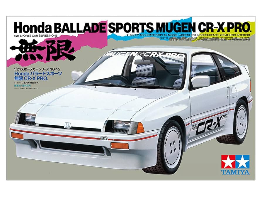 Tamiya: 1/24 Honda Ballade Sports Mugen CR-X Pro 24045