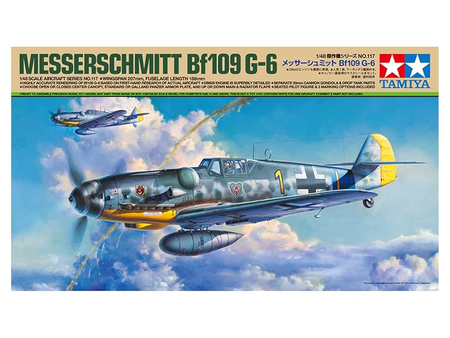 Tamiya: 1/48 Messerschmitt Bf109 G-6 61117