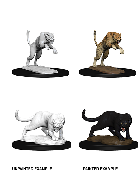 D&D: Nolzur's Marvelous Miniatures Panther & Leopard