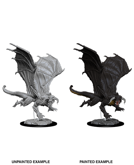 D&D: Nolzur's Marvelous Miniatures Young Black Dragon