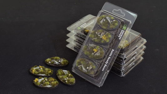 Gamers Grass: Bases Highland Oval 60mm (x4)