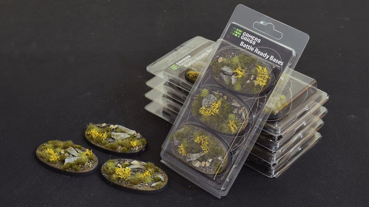 Gamers Grass: Bases Highland Oval 75mm (x3)