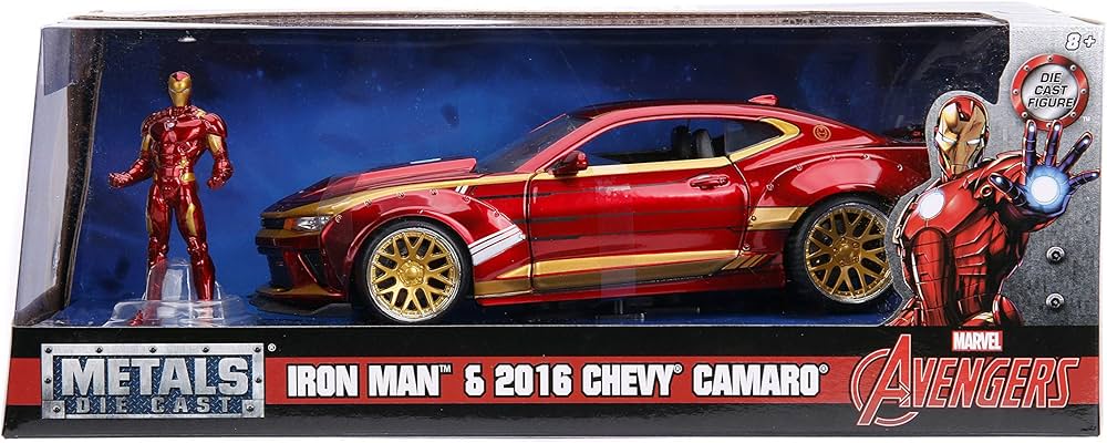 Jada: 1/24 Marvel 2016 Chevy Camero with Iron Man
