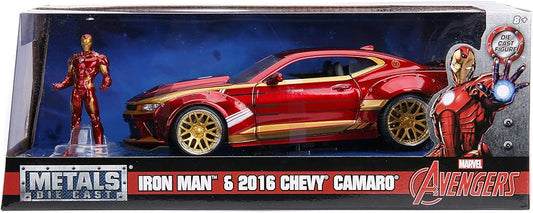 Jada: 1/24 Marvel 2016 Chevy Camero with Iron Man