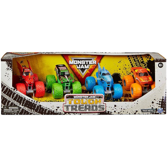 Monster Jam: 1/64 Tough Treads Diecast Trucks 4-Pack