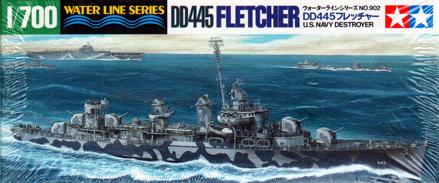 Tamiya: 1/700 US Navy Destroyer DD445 Fletcher 31902