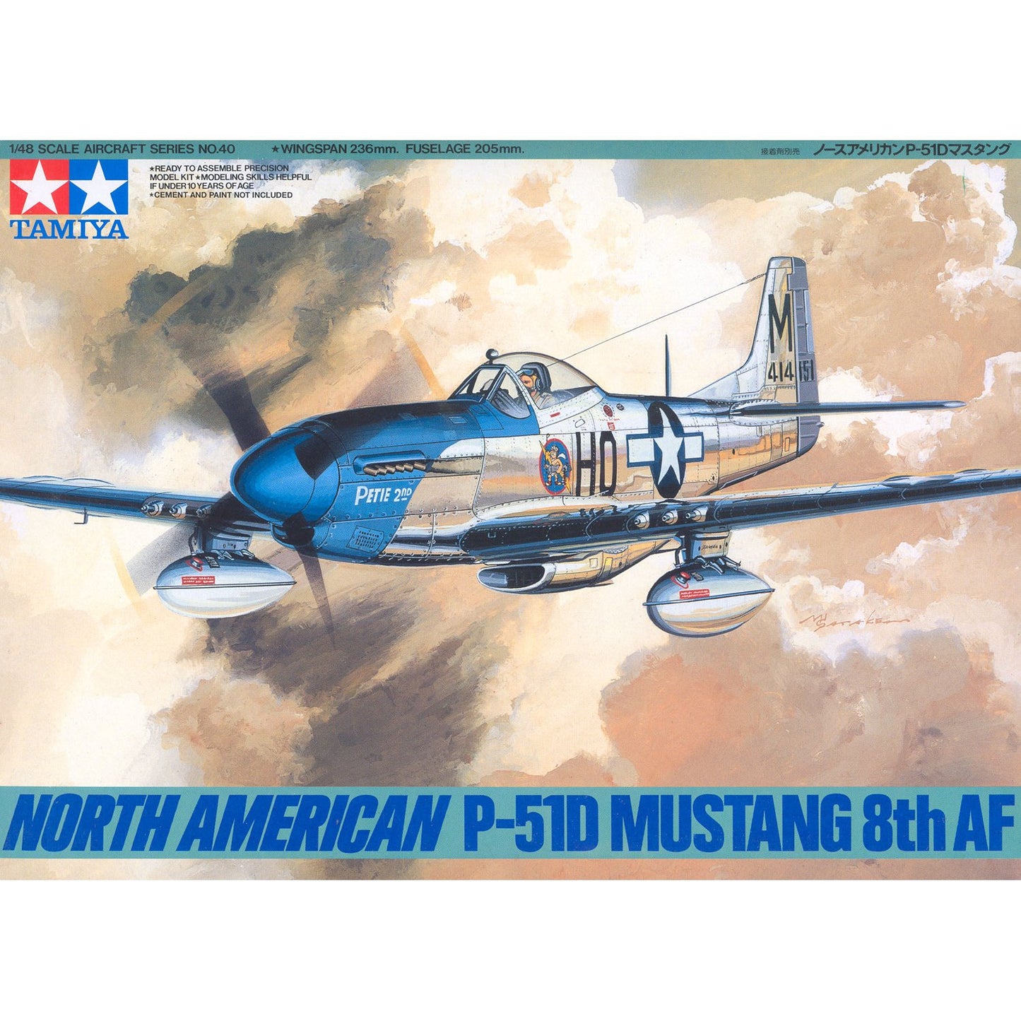 Tamiya: 1/48 North American P-51D Mustang 8th AF 61040