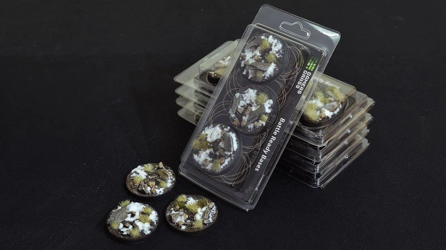 Gamers Grass: Bases Winter Round 50mm (x3)
