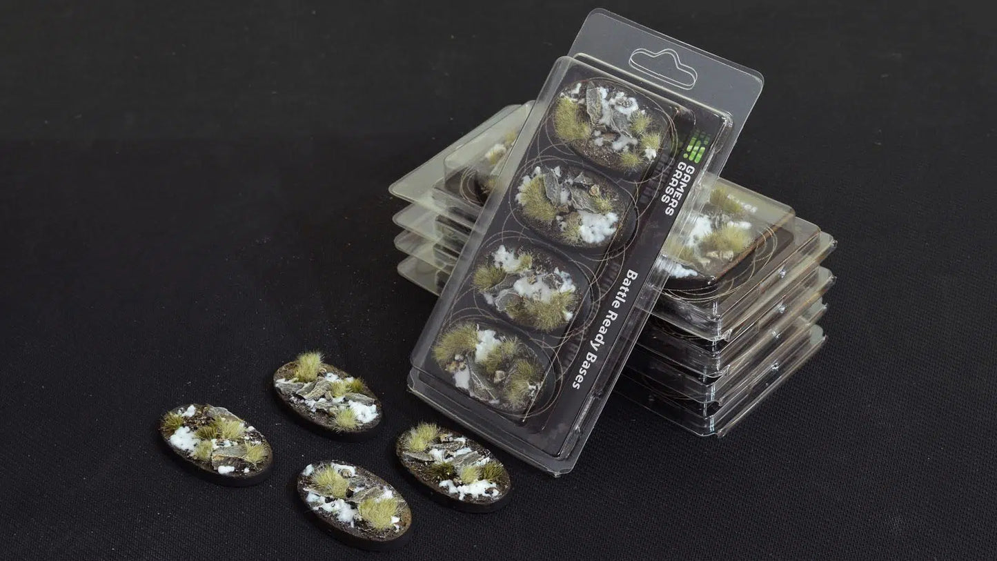 Gamers Grass: Bases Winter Oval 60mm (x4)