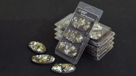 Gamers Grass: Bases Winter Oval 75mm (x3)