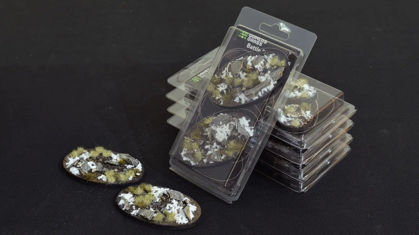 Gamers Grass: Bases Winter Oval 90mm (x2)