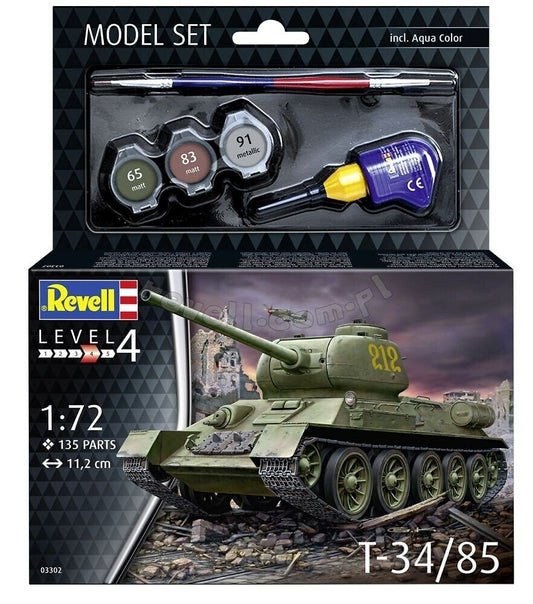 Revell: 1/72 Model Set T-34/85 63302