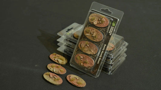 Gamers Grass: Bases Badlands Oval 60mm (x4)