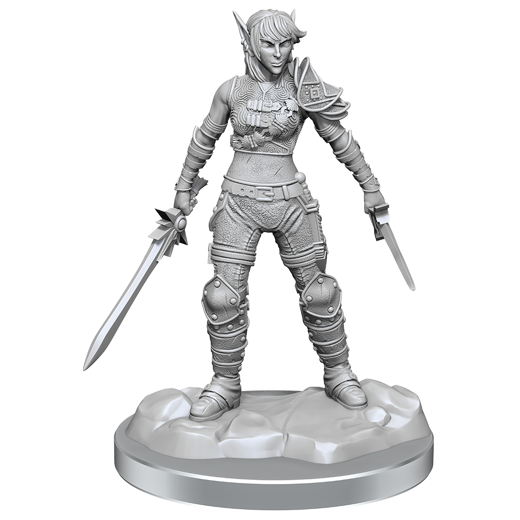 D&D: Nolzur's Marvelous Miniatures Elf Rogue & Half-Elf Rogue Protege